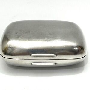 Antique Gorham‎ Silverplate Monogram Travel Soap Box Possibly Late 19th Century